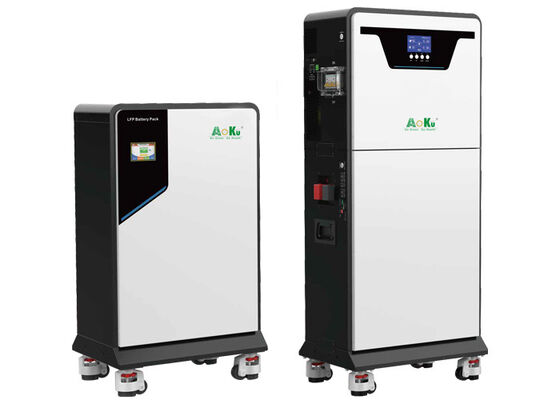 Stacked Energy Storage System (ESS), LiFePO4 Battery + Hybrid Inverter, All in One