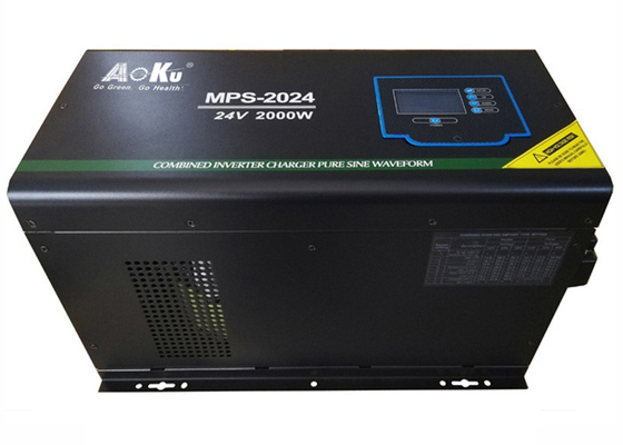 AoKu Solar Inverter MPS-2024, 24VDC, 2000W, Pure Sine Wave with AC Input, Off-Grid