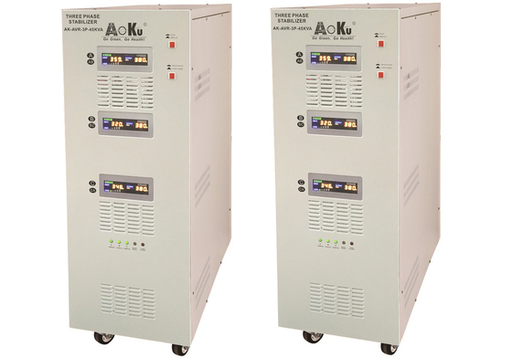 45KVA AVR Automatic Voltage Regulator Stabilizer, Three Phase Servo Motor Stabilizer