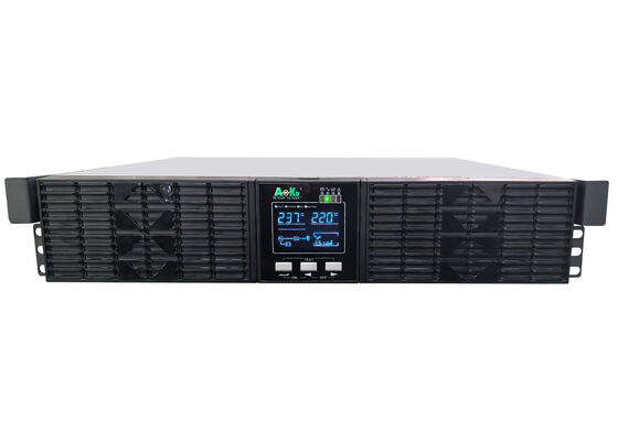 AoKu Rack Mounted Design High Frequency Online UPS, 3KVA 3000W, Pure Sine Wave